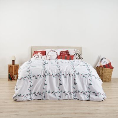 Housse de couette à clics 100% coton Laponie 49