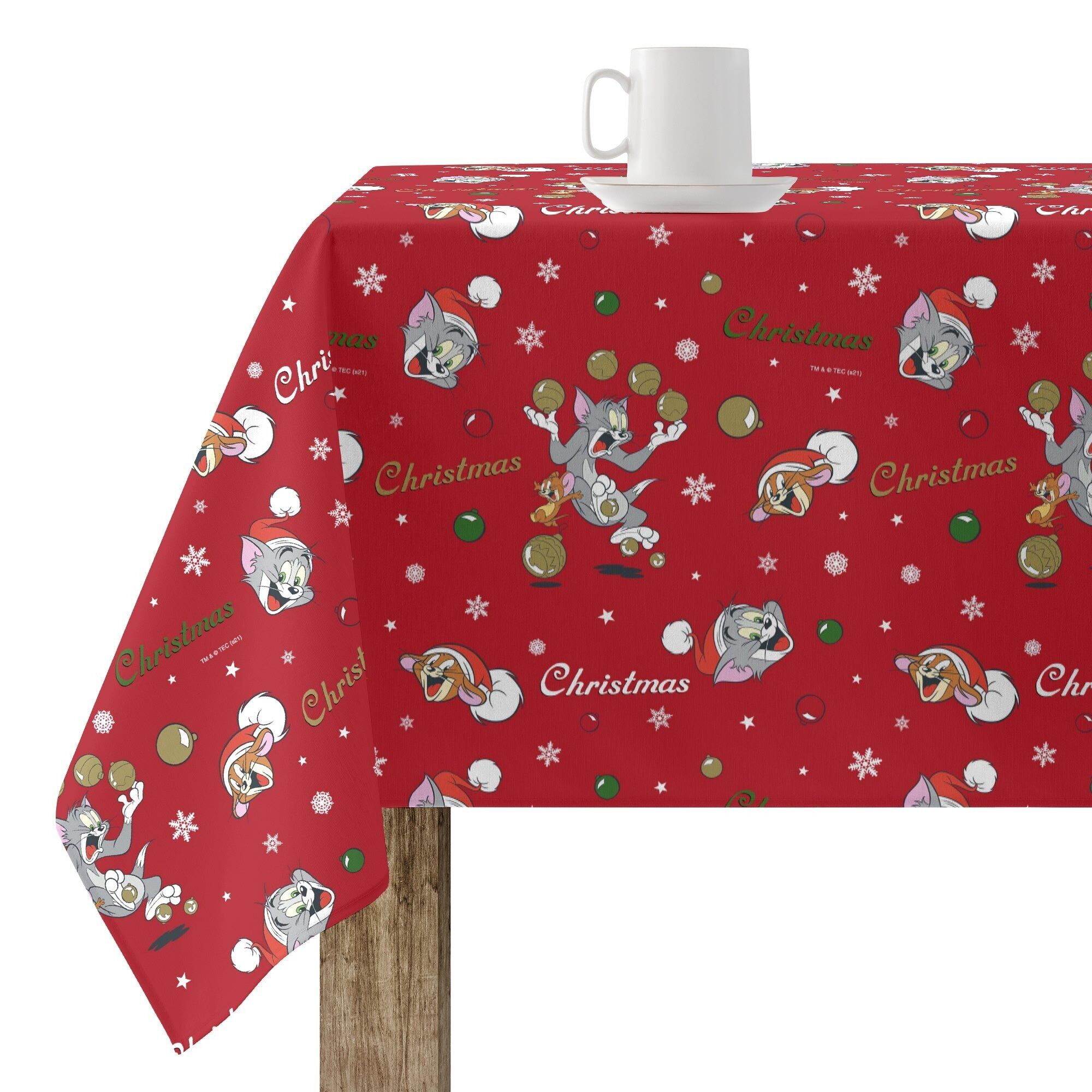 Tovaglia antimacchia natalizia Tom&Jerry 1
