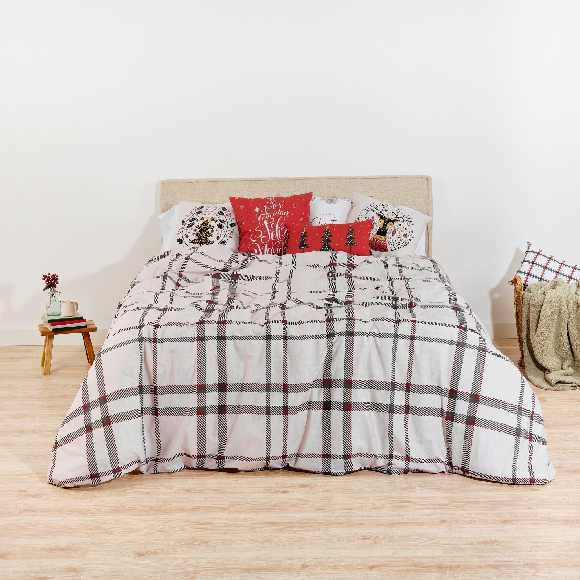 Set di quadrati natalizi nordici 100% cotone