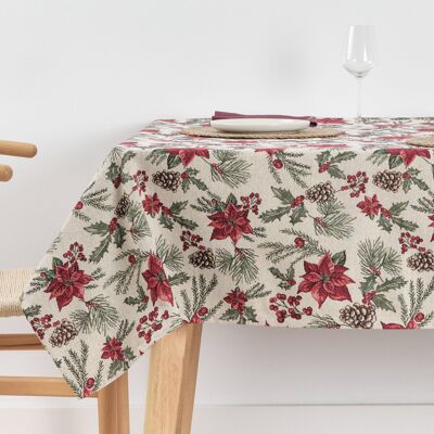 Premium jacquard stain-resistant tablecloth 33720