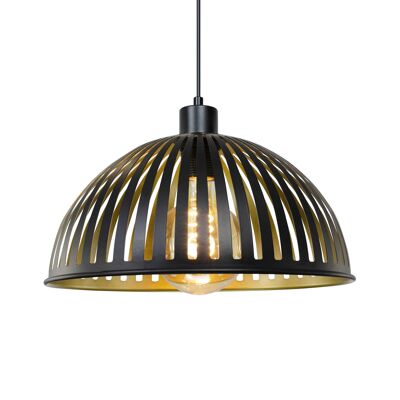 Niline black and gold metal pendant light