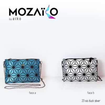 MOZAIKO 23SOIDUCKSILVER a clutch and handbag