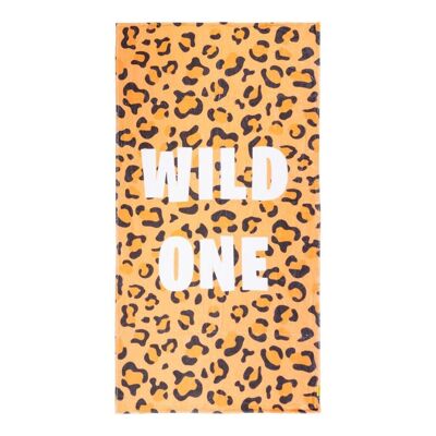 Asciugamano Texy - WILD ONE + Stampa Tigre - 75x150cm