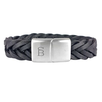 Leather Bracelet Preston - Black