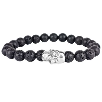 Stones Bracelet Skull - Lava