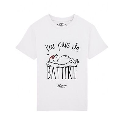 Weißes Batterie-T-Shirt