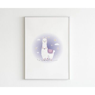 Poster - Llama - Square (20 x 20 cm)