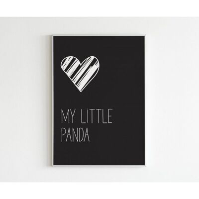 Poster - Little Panda - A5 (21 x 14.8 cm)