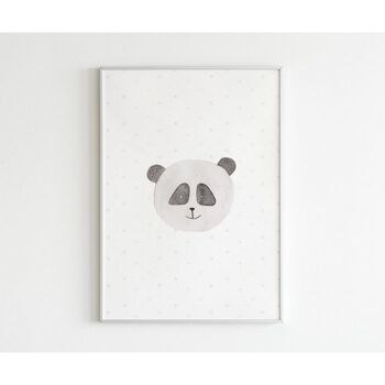 Affiche - Aquarelle Panda - A4 (29,7 x 21) 1