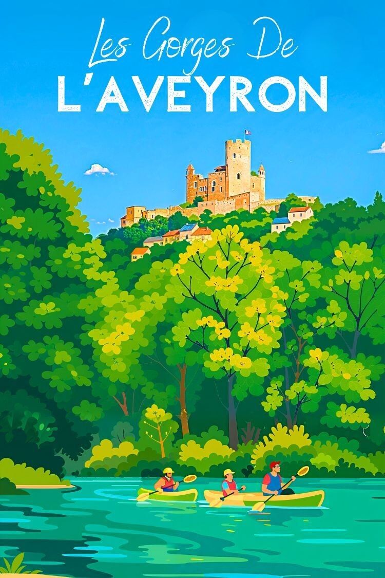 achat-affiche-gorges-de-aveyron-balade-rivi-re-en-gros