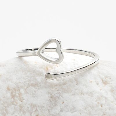 Anello Ada Cuore in Argento