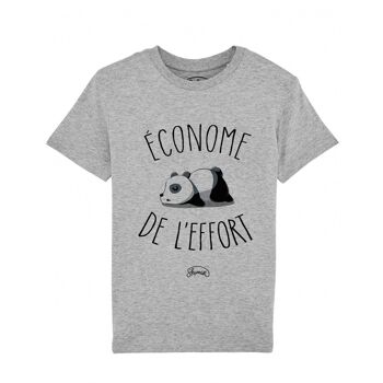 Tee-shirt Econome de l'effort gris chiné