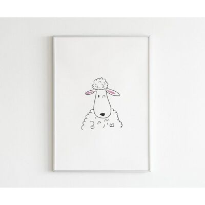 Poster - Sheep - A3 (29.7 x 42.0 cm)