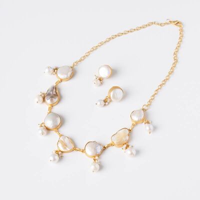 Conjunto Collar y Pendientes Artis Ed. Limitada Perlas