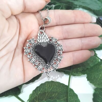 Sacred Heart Ex Voto Necklace