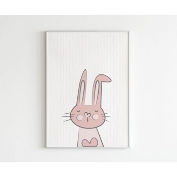 Affiche Lapin - A3 (29,7 x 42,0 cm) 1