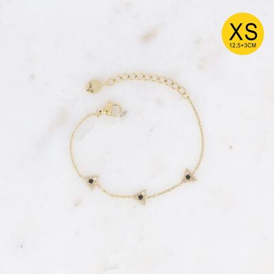 Pulsera Héloïse XS - triángulo y óxidos de circonio