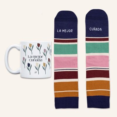 Kit Mug + Chaussettes « La Meilleure Belle-Sœur »