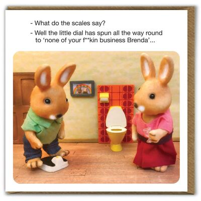 Funny Birthday Card - What Do Scales Say by Forest_Fr1ends
