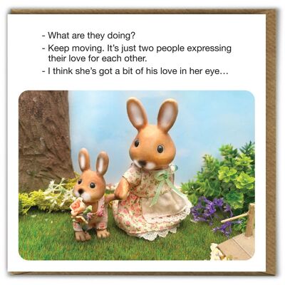 Funny Birthday Card - What Are They Doing by Forest_Fr1ends