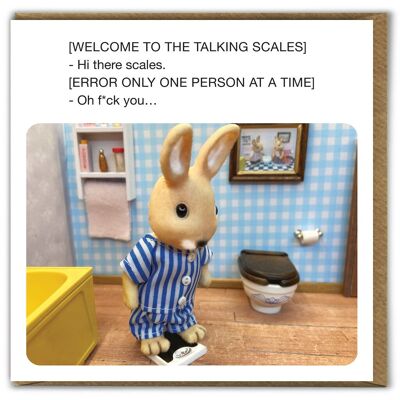 Funny Birthday Card - The Talking Scales by Forest_Fr1ends