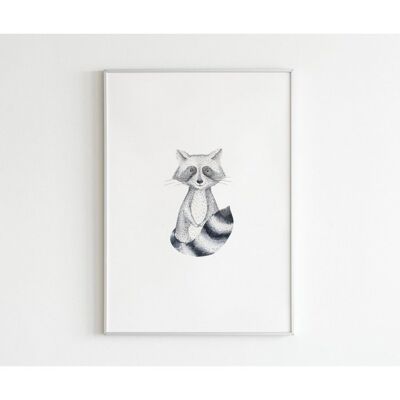 Poster Vintage Fox - A3 (29.7 x 42.0 cm)