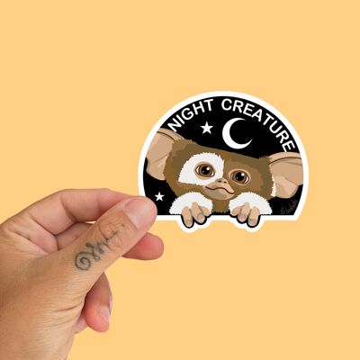 Gremlin Fan Art Night Creature Die Cut Vinyl Sticker
