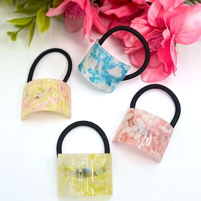Set di 4 elastici per capelli in acrilico ST64