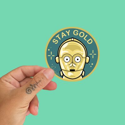 Stay Gold Vinyl Sticker