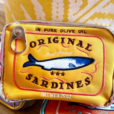 Toiletry bag sardines - yellow