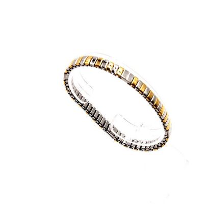Bracciale bicolore lucido Fleci