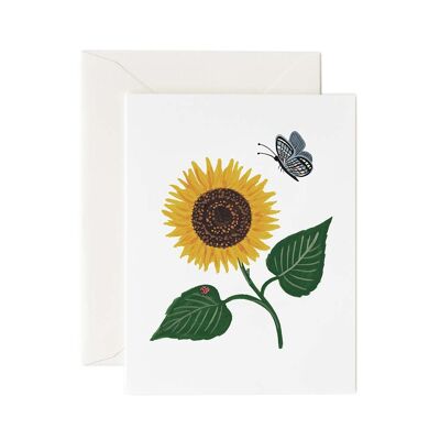 Tarjeta Postal Flor Girasol - Sunflower - Rifle Paper