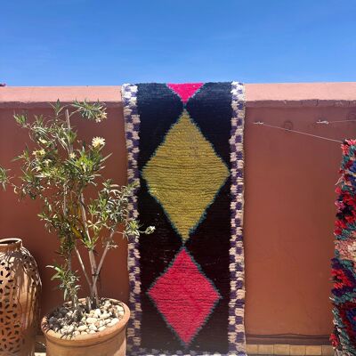 CLASH Boucherouite Runner Rug | 265 x 80 cm