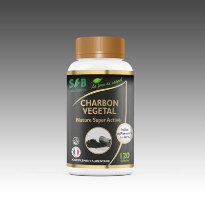 Carbone vegetale superattivato naturale - 120 capsule