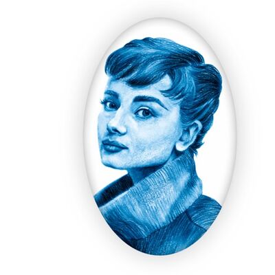 Kulturbrosche für Frauen – Audrey Hepburn