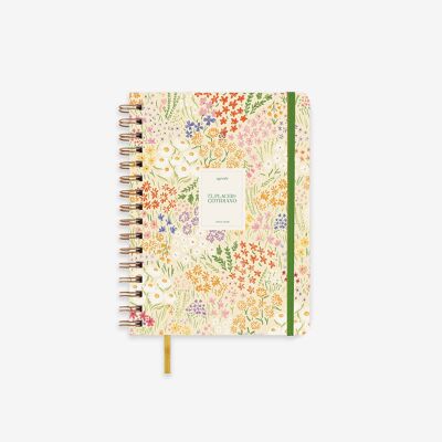 Agenda scolaire « Bloom » : vue hebdomadaire 2025-26