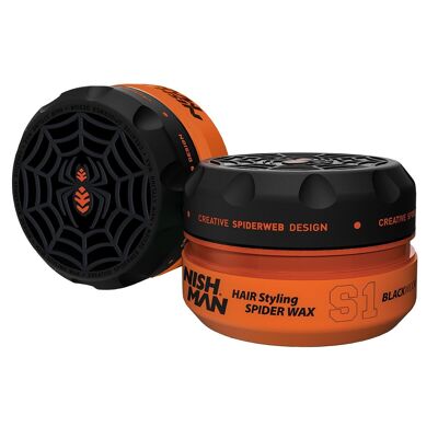Nishman Hair Styling Aqua Spider Wax S1 Black Widow