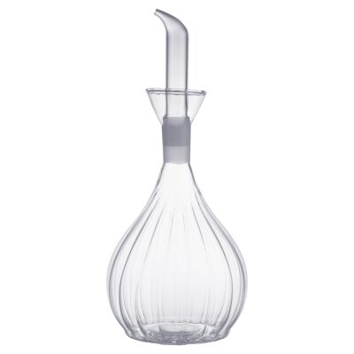 Oil bottle 900 ml in borosilicate glass, removable drip-saving cap, Glass