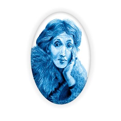 Women's Cultural Brooch - Virginia Woolf