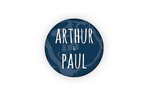 Broche culturelle - Fou d’Amour - Arthur & Paul