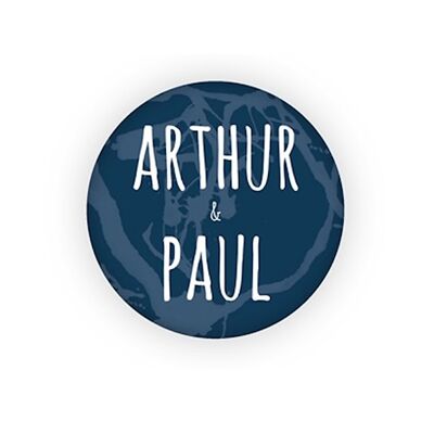 Broche cultural - Fou d'Amour - Arthur & Paul