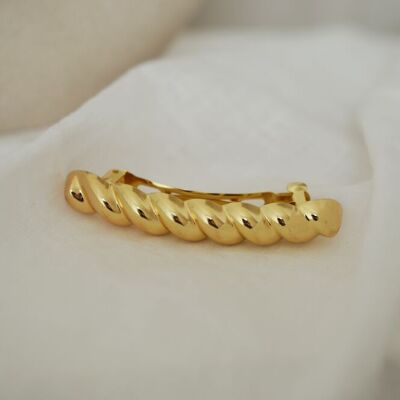 Golden Braided Olie Barrette