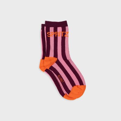 Striped Combed Cotton Socks - Spritz