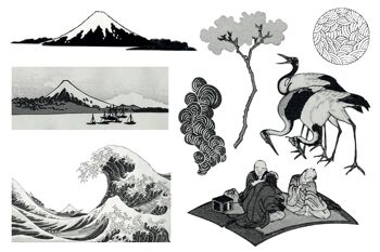 Tatouages éphémères - Hokusai et le japonisme 1