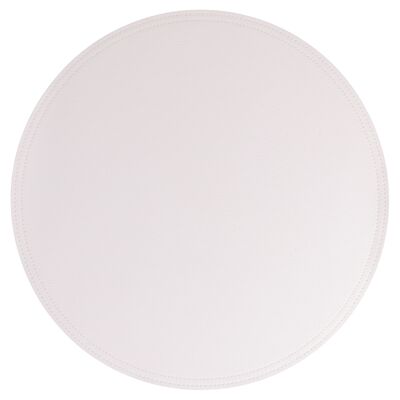 Round double-sided PVC placemat Ø 39 cm, Horeca White