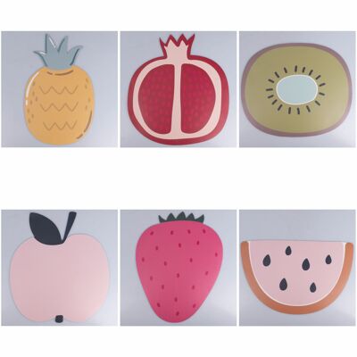 Mantel individual de PVC para frutas, Fruit for One