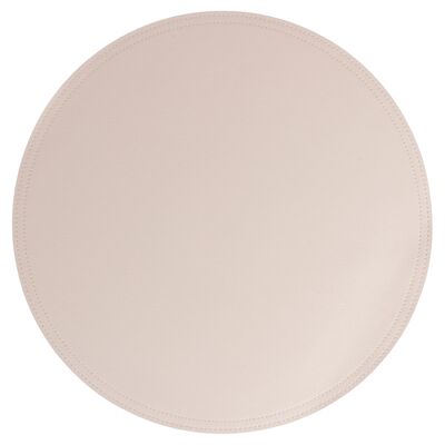 Round placemat 39 cm double face cream in pvc, Horeca Ivory