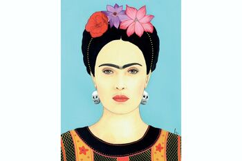 Carte postale - Frida Kahlo Face 1