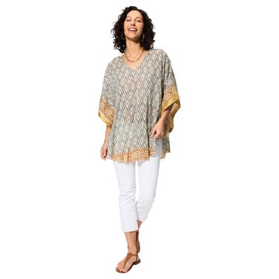 BLUSA ESTIVA A MANICHE CORTE TU8503K