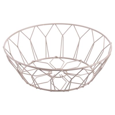 Iron basket, sand color, 4 Tones